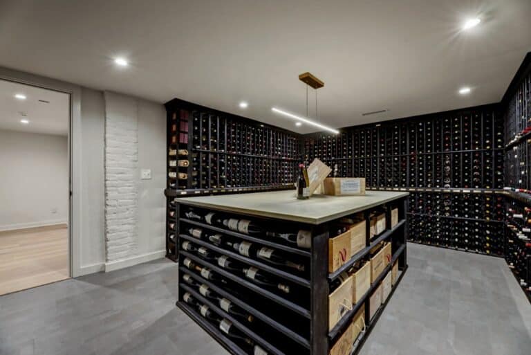 Historic home custom wine cellar renovation.